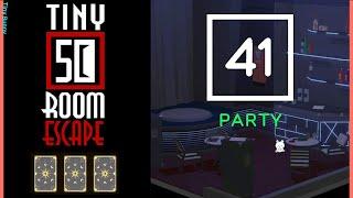 50 Tiny Room Escape 41 Party Walkthrough (3 Cards)