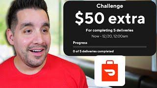 I Attempted A DoorDash Dasher Challenge (How Much I Made!)