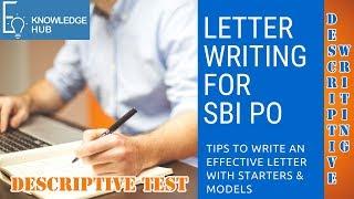 Letter Writing for SBI PO & BOB Exams | Descriptive Paper | Letter Writing for Competitive Exams