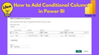 How to Create Conditional Column in Power BI | How to Add Column in Power BI