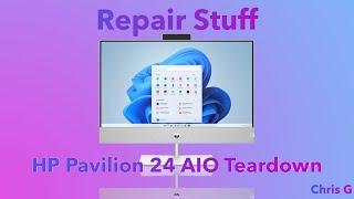 HP Pavilion 24 Tear Down - Service, Repair, Upgrade RAM, SSD, or CPU!