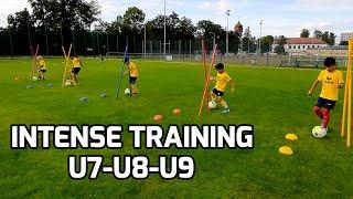 Intense Soccer Training ️ Small Group Training Ideas  U7-U8-U9