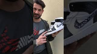 Nike Jordan 1 Custom Swoosh Bandana Nera - LLab Custom Sneakers