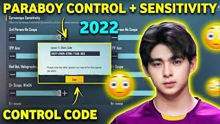 (2022) NOVA PARABOY Sensitivity Code & Paraboy Control Code Bgmi/Pubg || Paraboy Sensitivity (New)