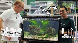 Hiep Hong does a live scaping event at Nature Aquariums and creates the best aqua scaping freshwater