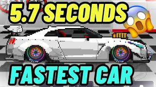 Actual FASTEST CAR in Pixel Car Racer 2023| GTR 5.7 seconds