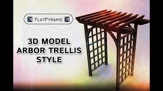 3D Model Arbor Trellis Style 1 Review