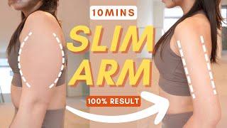 10min Slim Arm Workout | Burn Flabby Arm Fat | All Seated & No Equipment (100% Worked)