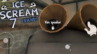 Ice Scream 7 Friends lis Fan Made Gameplay With Open Garage Door Ending || Ice Scream 7 Gameplay