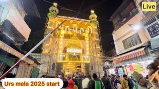 Ajmer sharif dargah urs mela 2025 mahol kya h live manjar night sajawat roshni kon karwate h 