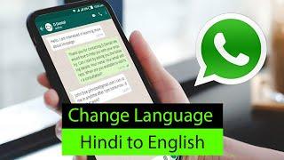 How to Change WhatsApp Language from Hindi to English?