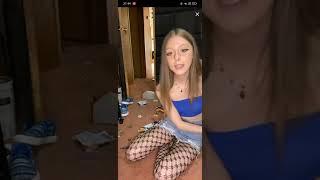 Upskirt in short skirt LIVE TIKTOK