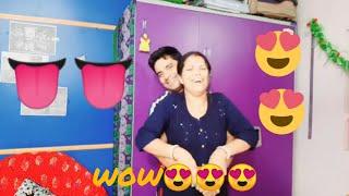 HUGCHALLENGE  #challenge video # mum and son  challenge video