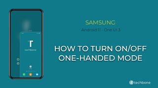 How to Turn On/Off One-handed mode - Samsung [Android 11 - One UI 3]