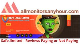 Safe.limited, Reviews Paying Or Not Paying, & #TODAY NEW HYIP, #all hyip monitors 24 hour,