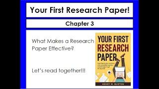 Writing a Research Paper - 3