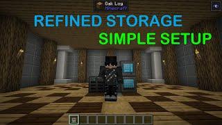 Simple Refined Storage System Tutorial