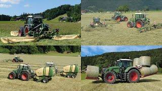 Heuernte mit KRONE Grünlandtechnik | Reiterhof Weiss | Highland Easycut Vendro Swadro | AGCO, Fendt