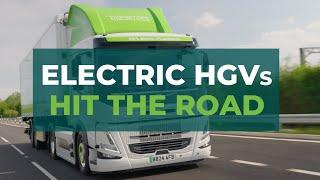 First electric HGVs hit UK roads under Electric Freightway programme