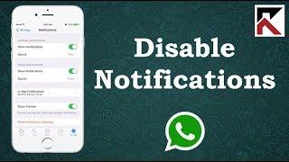 How To Turn Off Whatsapp Notifications iPhone