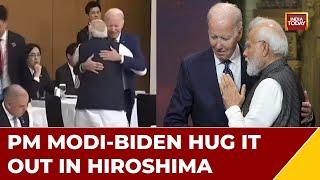 PM Modi's Mega G7 Powerplay In Japan | US President Joe Biden And PM Modi Share A Hug In Hiroshima