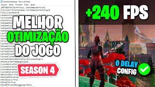 MELHOR OTIMIZAÇÃO PARA TEMPORADA 4 NO FORTNITE! Aumentar o FPS no Fortnite