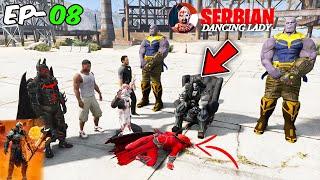 FRANKLIN DEVIL BOSS AND SERBIAN DANCING LADY FIGHT WITH LOBO IN GTA 5 | SHINCHAN AND CHOP