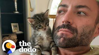 Phone-Sized Kitten Turns Guy Into A Cat Person | The Dodo