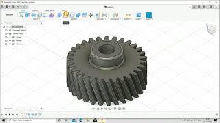 How to design a helical gear on Autodesk |fusion 360|