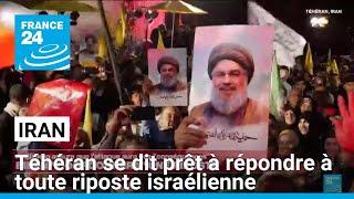 L'Iran se dit prêt à répondre à toute riposte israélienne • FRANCE 24