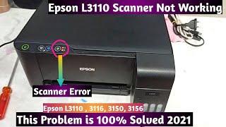 Epson L3110 scanner not working | Epson L3110 Red Light Blinking Solution Scanner