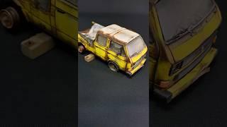 VW T3 Final Result: What do you think about it?  #diorama #diy #automobile #painting #scalemodel