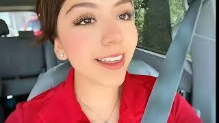 viral girl on TikTok red shirt