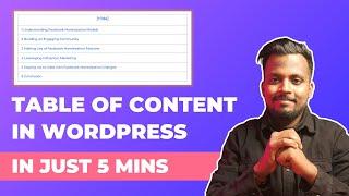 How to Add Table of Contents in WordPress | GeneratePress Table of Contents 2024