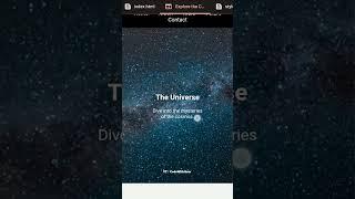  Explore the Cosmos Website  | HTML & CSS Parallax Effect Tutorial  #CodingShorts #CodeWithAsur