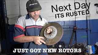 The rotors will RUST...but should you be worried?