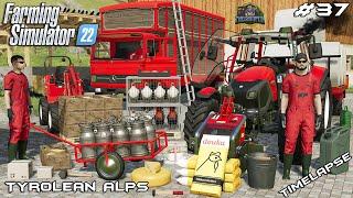 SELLING FARM PRODUCTS & GETTING CHICKENS ON FARM | Tyrolean Alps | Farming Simulator 22 | Episode 37