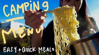 everything we ate while camping  | camping vlog pt 2, crystal cove state park, camping meals