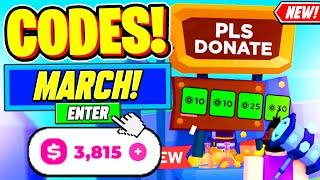 ️New️ ALL WORKING CODES For Pls Donate March 2025 - Roblox Pls Donate Codes 2025