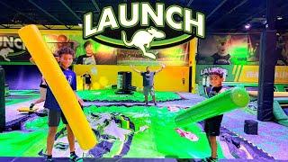 LAUNCH  Orlando Florida… Full Tour!!! (Arcade, Basketball, Bowling, Trampoline Park & Zip Line)