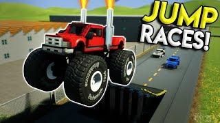 EXTREME LEGO JUMP STREET RACE! -  Brick Rigs Multiplayer Challenge Gameplay - Lego City Street Race