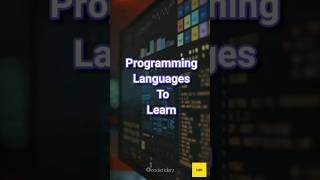 Programming Languages to Learn #shorts #trending #coding #programming #youtubeshorts #python #java