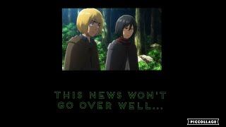 Bad News, Worse Time | ASMR | Armin Arlert & Mikasa Ackerman x Injured! Listener Part II