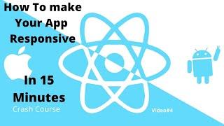 How to make responsive app in react native | step by step Video#4