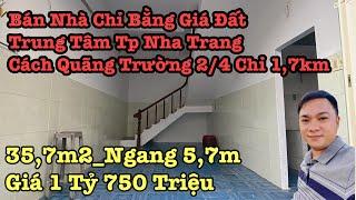 bán nhà trung tâm nha trang, cách biển quãng trường 2/4 chỉ 1,7km, nha trang nhà đất