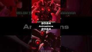 Below The Surface 2022 VS 2024 Animations #fnaf #shorts credit: @Pogo-Animator