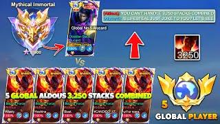 YUZUKE vs 5 GLOBAL ALDOUS Trashtalker | 3,250 Stacks Combine Vs 1K Star Alucard (Who Win?)