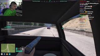 xQc Shoots PD on Highway | NoPixel 4.0