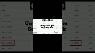 unity ads self click app free | unity ads self earning app | unity ads payment proof #shorts