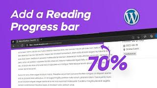 How to Add a Reading Progress Bar to WordPress Posts